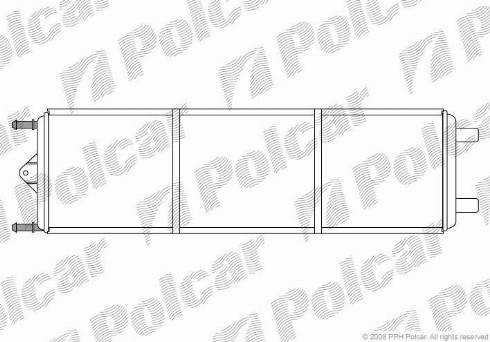 Polcar 5765086X - Радиатор, охлаждение двигателя autospares.lv