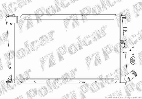 Polcar 576508A2 - Радиатор, охлаждение двигателя autospares.lv