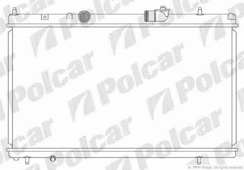 Polcar 576608-3 - Радиатор, охлаждение двигателя autospares.lv