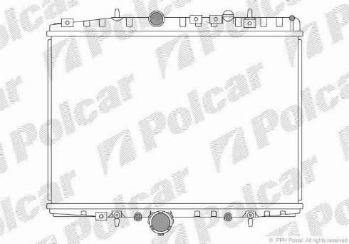 Polcar 576608-2 - Радиатор, охлаждение двигателя autospares.lv