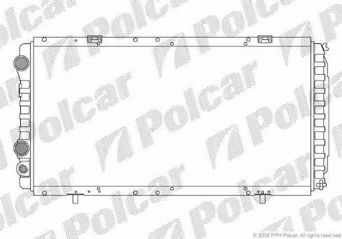 Polcar 570208A2 - Радиатор, охлаждение двигателя autospares.lv