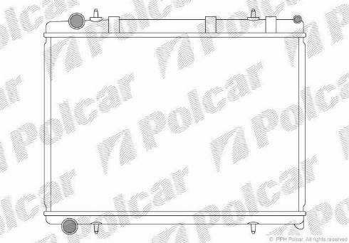 Polcar 571108-1 - Радиатор, охлаждение двигателя autospares.lv