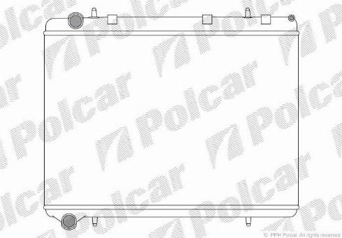 Polcar 571108A1 - Радиатор, охлаждение двигателя autospares.lv