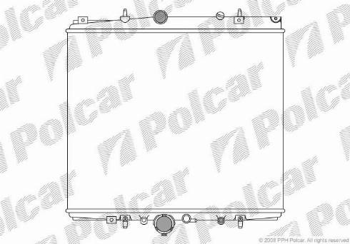 Polcar 5787081X - Радиатор, охлаждение двигателя autospares.lv