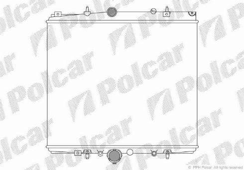 Polcar 578708A2 - Радиатор, охлаждение двигателя autospares.lv