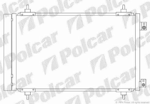 Polcar 5787K84X - Конденсатор кондиционера autospares.lv