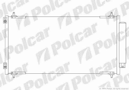 Polcar 5787K83X - Конденсатор кондиционера autospares.lv