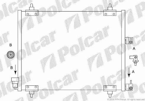 Polcar 5787K8C1 - Конденсатор кондиционера autospares.lv