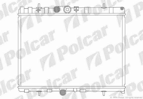 Polcar 572408-2 - Радиатор, охлаждение двигателя autospares.lv