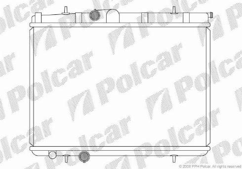 Polcar 572308-5 - Радиатор, охлаждение двигателя autospares.lv