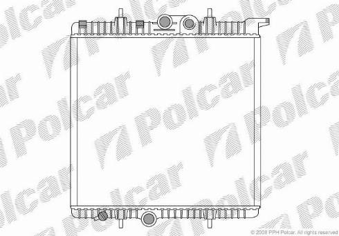 Polcar 5723081X - Радиатор, охлаждение двигателя autospares.lv