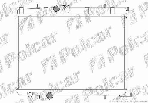 Polcar 572308-7 - Радиатор, охлаждение двигателя autospares.lv