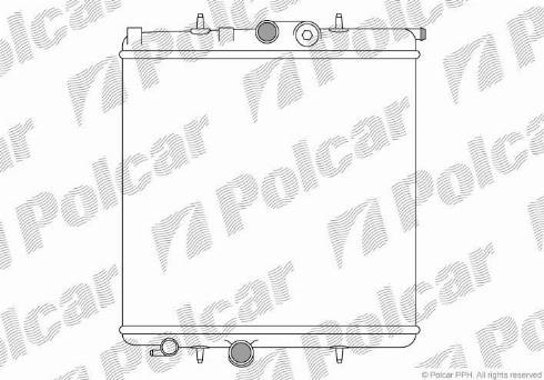 Polcar 572308A1 - Радиатор, охлаждение двигателя autospares.lv