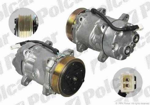 Polcar 5723KS-4 - Компрессор кондиционера autospares.lv