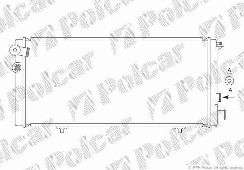 Polcar 572208-2 - Радиатор, охлаждение двигателя autospares.lv