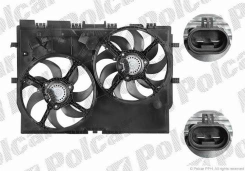 Polcar 577023W2X - Вентилятор, охлаждение двигателя autospares.lv