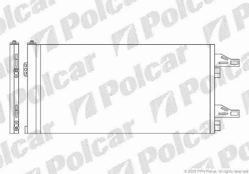 Polcar 5770K81X - Конденсатор кондиционера autospares.lv