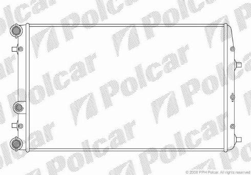 Polcar 6913085X - Радиатор, охлаждение двигателя autospares.lv