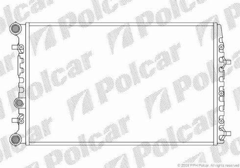 Polcar 691308A5 - Радиатор, охлаждение двигателя autospares.lv