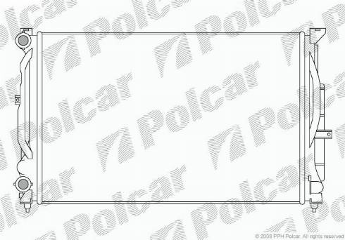 Polcar 6925081X - Радиатор, охлаждение двигателя autospares.lv