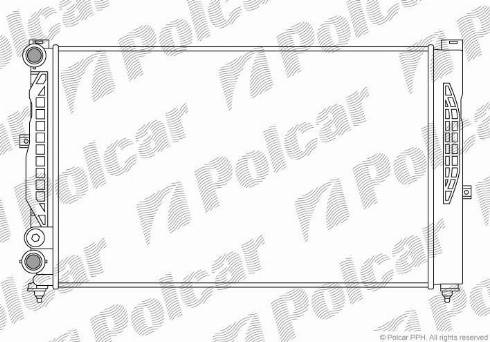 Polcar 692508B1 - Радиатор, охлаждение двигателя autospares.lv