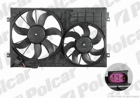 Polcar 692223W1-Q - Вентилятор, охлаждение двигателя autospares.lv