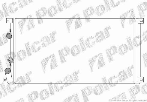 Polcar 6041084X - Радиатор, охлаждение двигателя autospares.lv