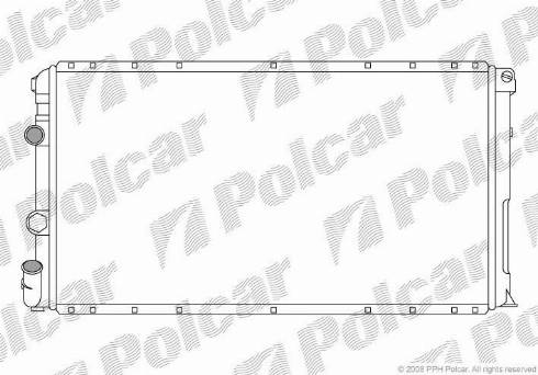 Polcar 604108-3 - Радиатор, охлаждение двигателя autospares.lv