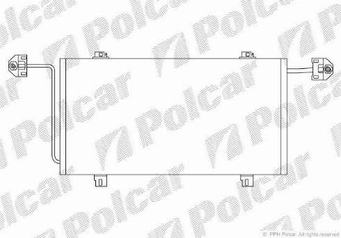 Polcar 6041K85X - Конденсатор кондиционера autospares.lv