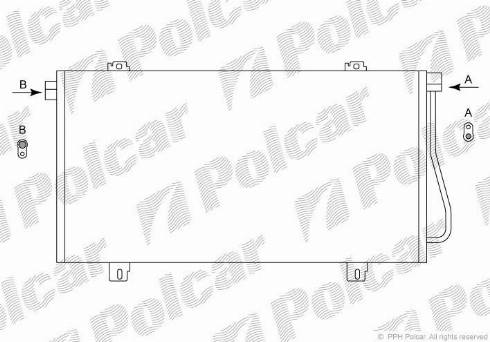 Polcar 6041K8C4 - Конденсатор кондиционера autospares.lv