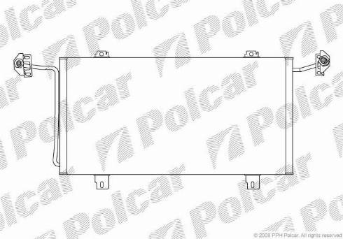 Polcar 6041K8C5 - Конденсатор кондиционера autospares.lv