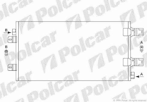 Polcar 6043K81X - Конденсатор кондиционера autospares.lv