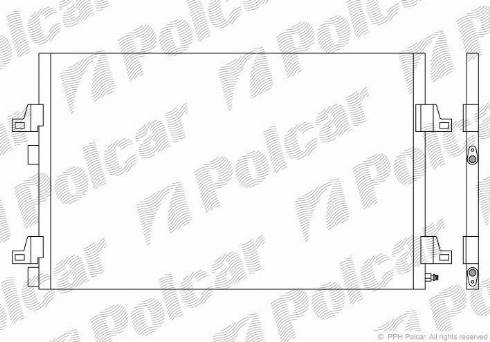 Polcar 6052K8C2 - Конденсатор кондиционера autospares.lv