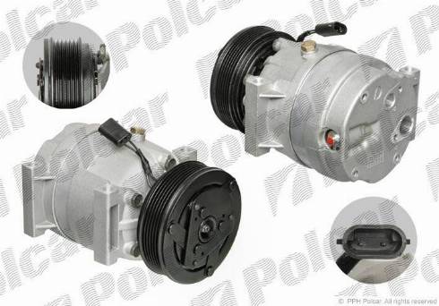 Polcar 6007KS-1 - Компрессор кондиционера autospares.lv