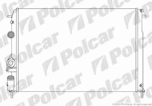 Polcar 6011081X - Радиатор, охлаждение двигателя autospares.lv