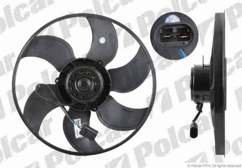 Polcar 601223U3 - Вентилятор, охлаждение двигателя autospares.lv