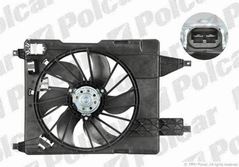 Polcar 601223W3 - Вентилятор, охлаждение двигателя autospares.lv