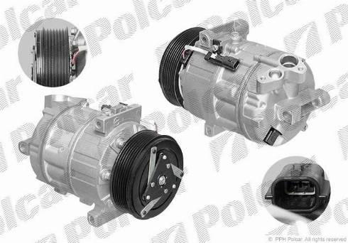 Polcar 6038KS1X - Компрессор кондиционера autospares.lv