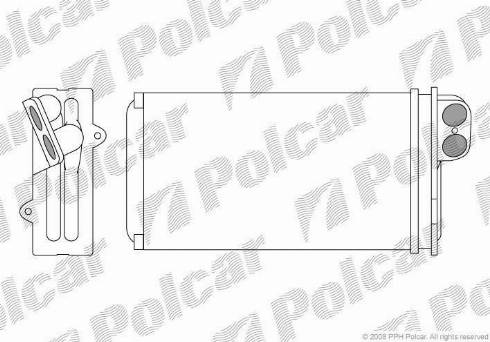 Polcar 6032N8-1 - Теплообменник, отопление салона autospares.lv