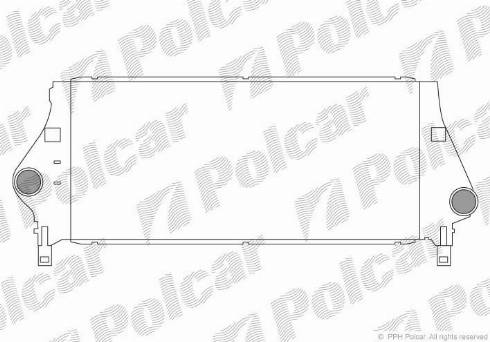 Polcar 6037J81X - Интеркулер, теплообменник турбины autospares.lv