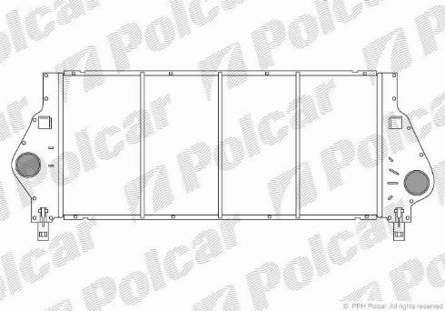 Polcar 6037J8-1 - Интеркулер, теплообменник турбины autospares.lv