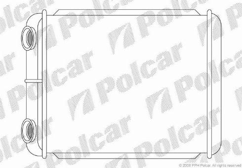 Polcar 6037N81X - Теплообменник, отопление салона autospares.lv