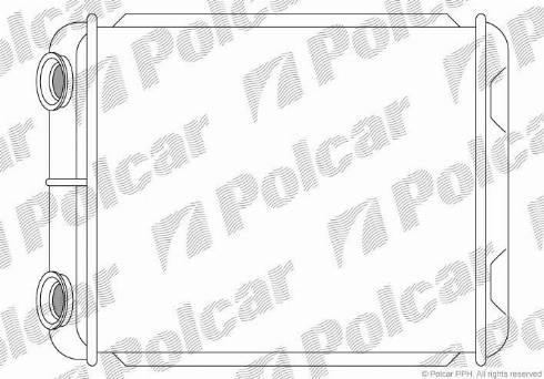 Polcar 6037N8-1 - Теплообменник, отопление салона autospares.lv