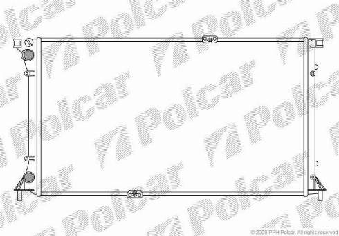 Polcar 602608A4 - Радиатор, охлаждение двигателя autospares.lv