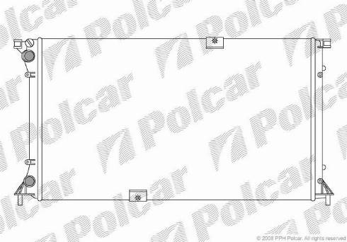 Polcar 6026083X - Радиатор, охлаждение двигателя autospares.lv