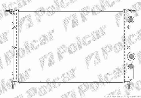 Polcar 602108-2 - Радиатор, охлаждение двигателя autospares.lv