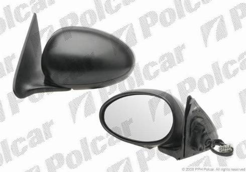 Polcar 6345514M - Наружное зеркало autospares.lv