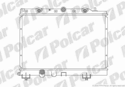 Polcar 632008-2 - Радиатор, охлаждение двигателя autospares.lv