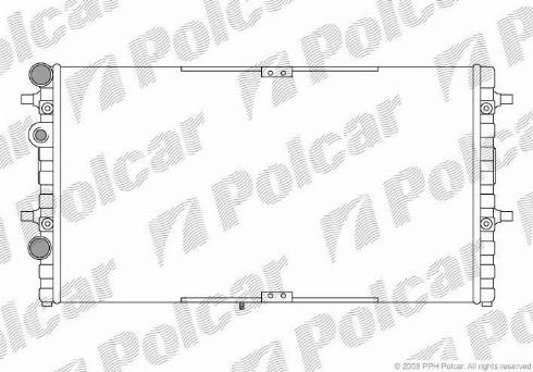 Polcar 671608A1 - Радиатор, охлаждение двигателя autospares.lv