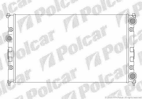 Polcar 671308-3 - Радиатор, охлаждение двигателя autospares.lv